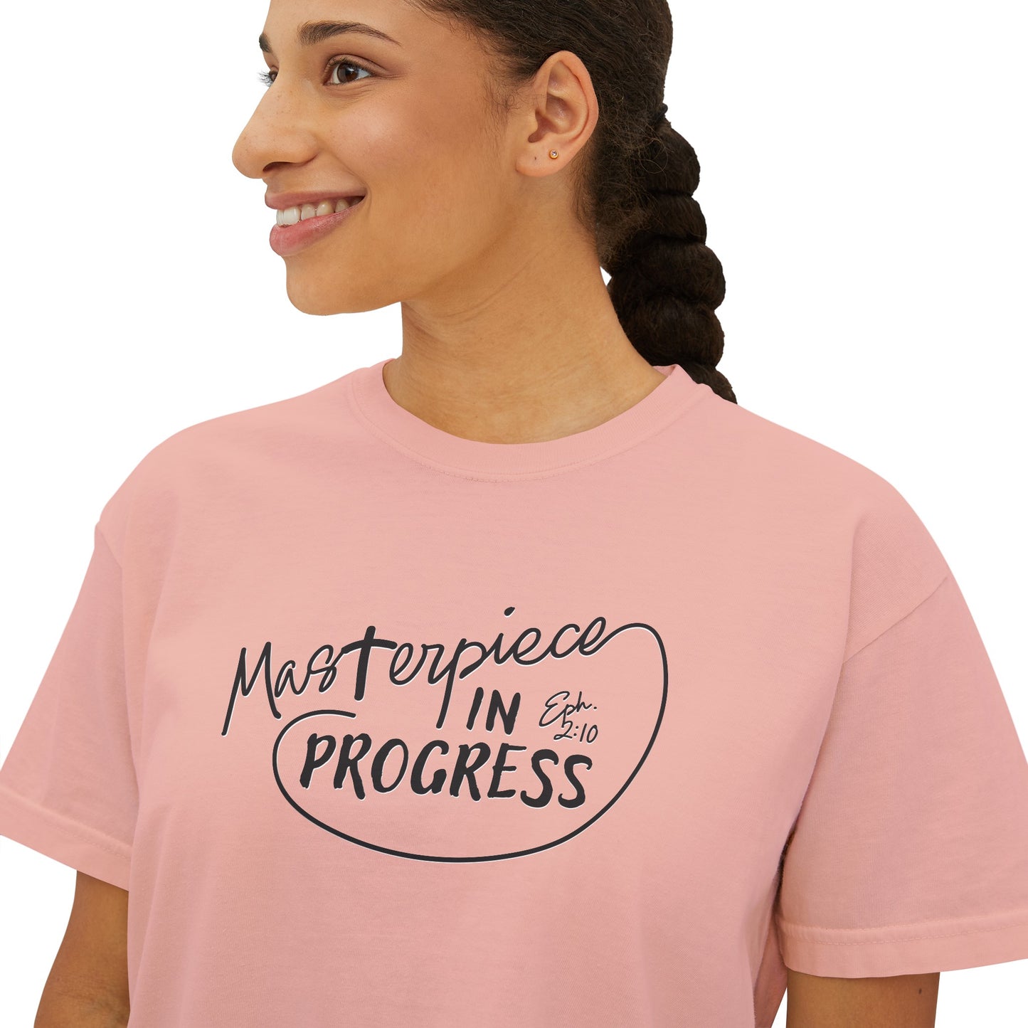 "Masterpiece In Progress" Women's Boxy Tee